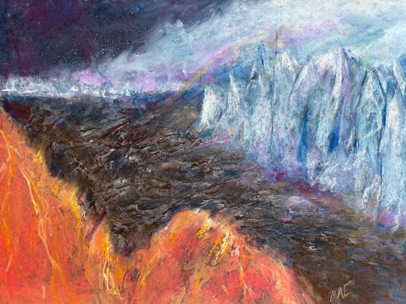 Fire and Ice by artist Alan Ehrlich